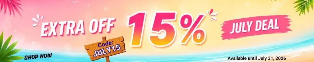Summer Coupon 15% OFF